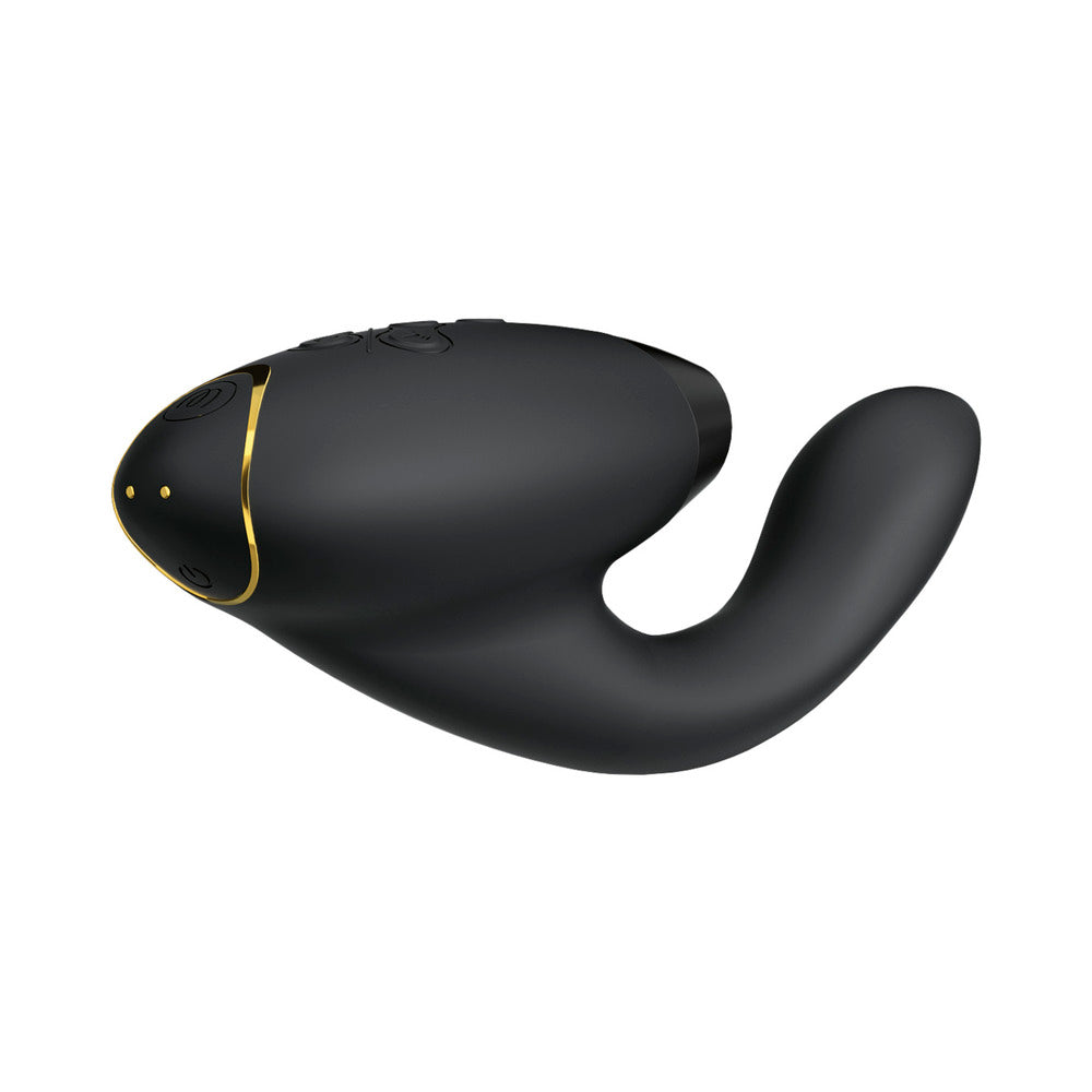 Womanizer Duo 2 Silicone Rechargeable Clitoral and G-Spot Stimulator - Black
