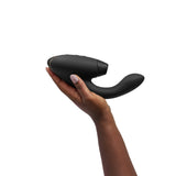 Womanizer Duo 2 Silicone Rechargeable Clitoral and G-Spot Stimulator - Black
