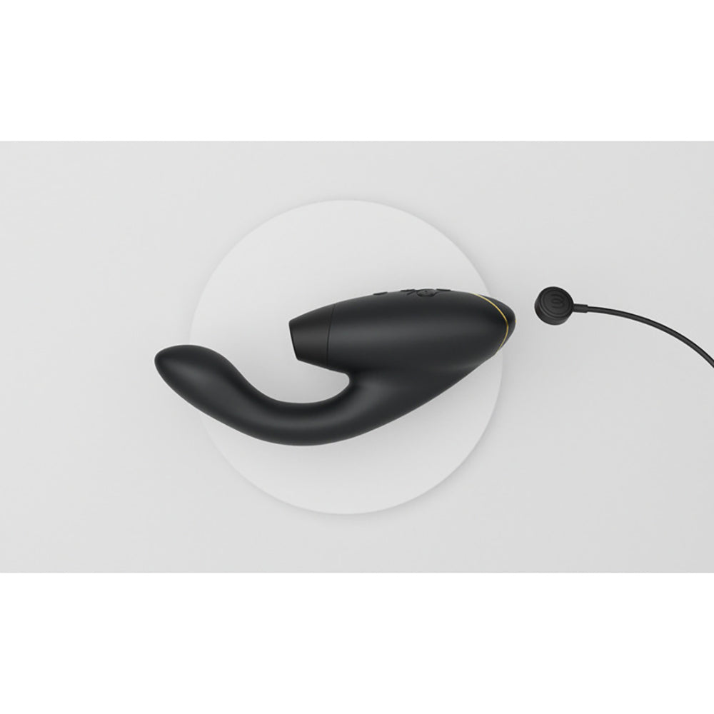 Womanizer Duo 2 Silicone Rechargeable Clitoral and G-Spot Stimulator - Black