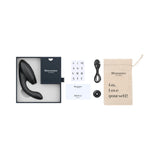 Womanizer Duo 2 Silicone Rechargeable Clitoral and G-Spot Stimulator - Black