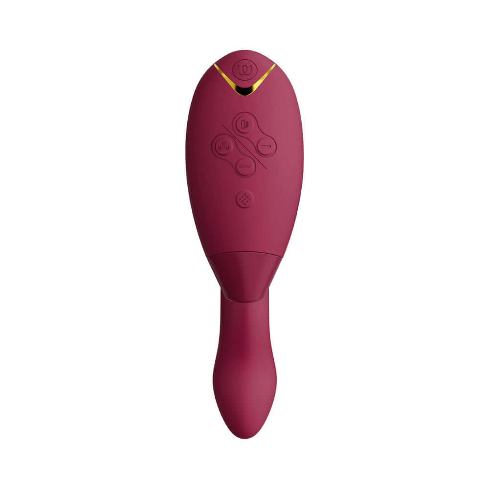 Womanizer Duo 2 Silicone Rechargeable Clitoral and G-Spot Stimulator - Bordeaux