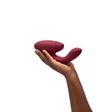 Womanizer Duo 2 Silicone Rechargeable Clitoral and G-Spot Stimulator - Bordeaux