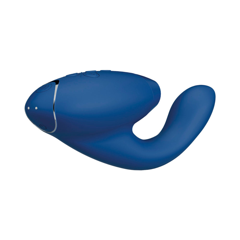 Womanizer Duo 2 Silicone Rechargeable Clitoral and G-Spot Stimulator - Blue