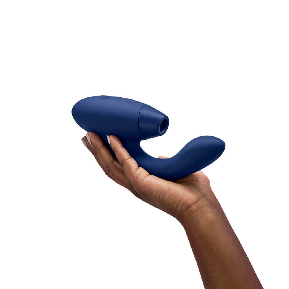 Womanizer Duo 2 Silicone Rechargeable Clitoral and G-Spot Stimulator - Blue