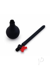 AquaClean Deep Rinse Pro Douche With Nozzle Black including bulb and flexible silicone nozzle.
