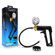Blush Performance Gauge Pump Trigger Kit Black with clear pressure gauge and vacuum pump featuring a professional-grade design.