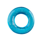 Rock Candy Gummy Rings Super Stretch Cock Rings Blue, featuring a thick, stretchy design for enhanced pleasure.