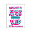 Rock Candy VIP NaughtyVibes Greeting Card Gift Set featuring a playful vibrator message.