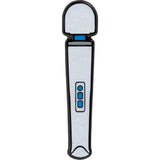 Wood Rocket Magic Wand Rechargeable Enamel Pin featuring a glittery microphone design, perfect for fans.