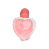 Simply Sweet Wavy 8 inch Silicone Dildo Pink/White