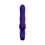 FemmeFunn Klio Rechargeable Silicone Triple Action Thumping Rabbit Vibrator Dark Purple