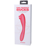 This Product Sucks Bendable Sucking Clitoral Stimulator & G-Spot Vibrator Pink