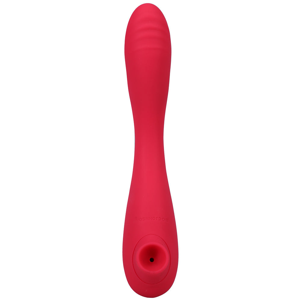 This Product Sucks Bendable Sucking Clitoral Stimulator & G-Spot Vibrator Pink