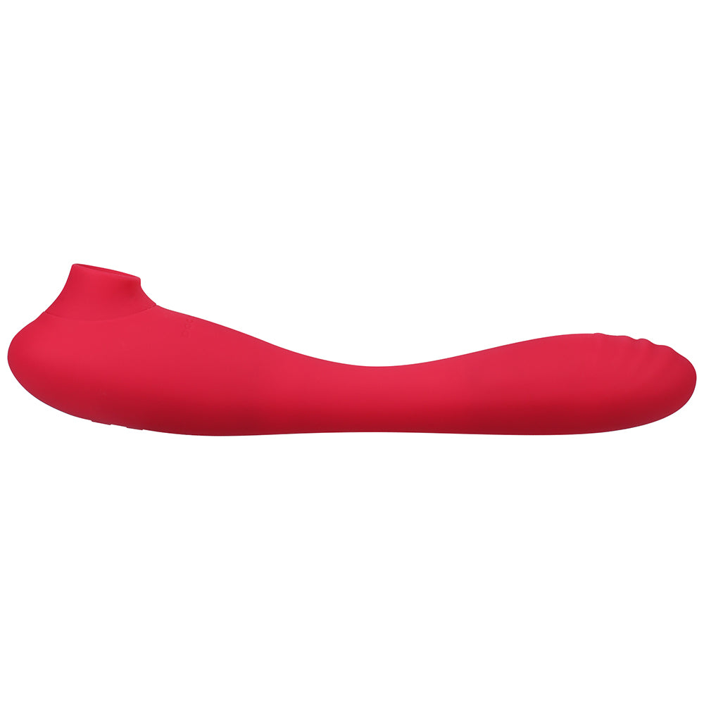 This Product Sucks Bendable Sucking Clitoral Stimulator & G-Spot Vibrator Pink