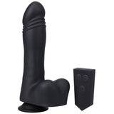 Fort Troff Piston Thruster Mini Fuck Machine Rechargeable Remote-Controlled Silicone 8.5 inches Thrusting Dildo Black