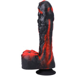 Fort Troff Tendril Thruster Mini Fuck Machine Rechargeable Remote-Controlled Silicone 8.5 inches Thrusting Dildo Red/Black