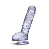 B Yours Plus Hearty n' Hefty 9 inches Dildo with Balls Clear