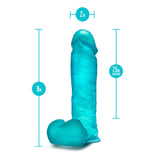 B Yours Plus Mount n' Moan 9 inches Dildo with Balls Teal