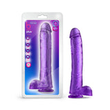 B Yours Plus Hefty n' Hung 14 inches Dildo with Balls Purple