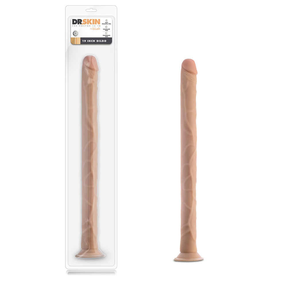 Dr. Skin 19 inches Dildo Beige