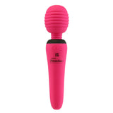 PalmPower Groove Rechargeable Silicone Mini Wand Massager Fuchsia