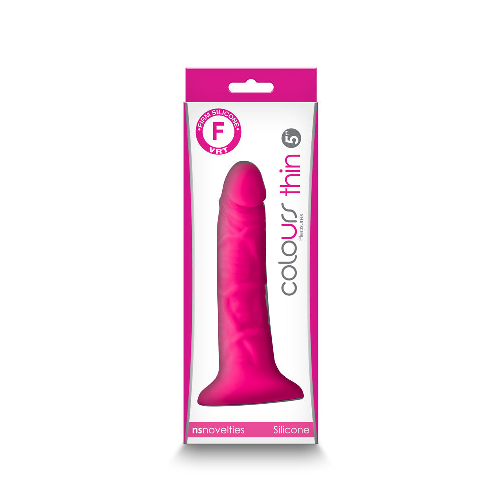 Colours Pleasures Thin 5 inches Dildo Pink