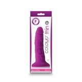 Colours Pleasures Thin 5 inches Dildo Purple
