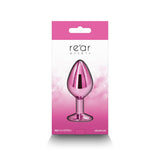 Rear Assets Metal Anal Plug Medium Pink