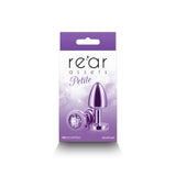 Rear Assets Petite Metal Anal Plug Purple