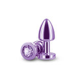 Rear Assets Petite Metal Anal Plug Purple