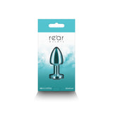 Rear Assets Petite Metal Anal Plug Teal