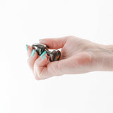 Rear Assets Petite Metal Anal Plug Gunmetal/Rainbow