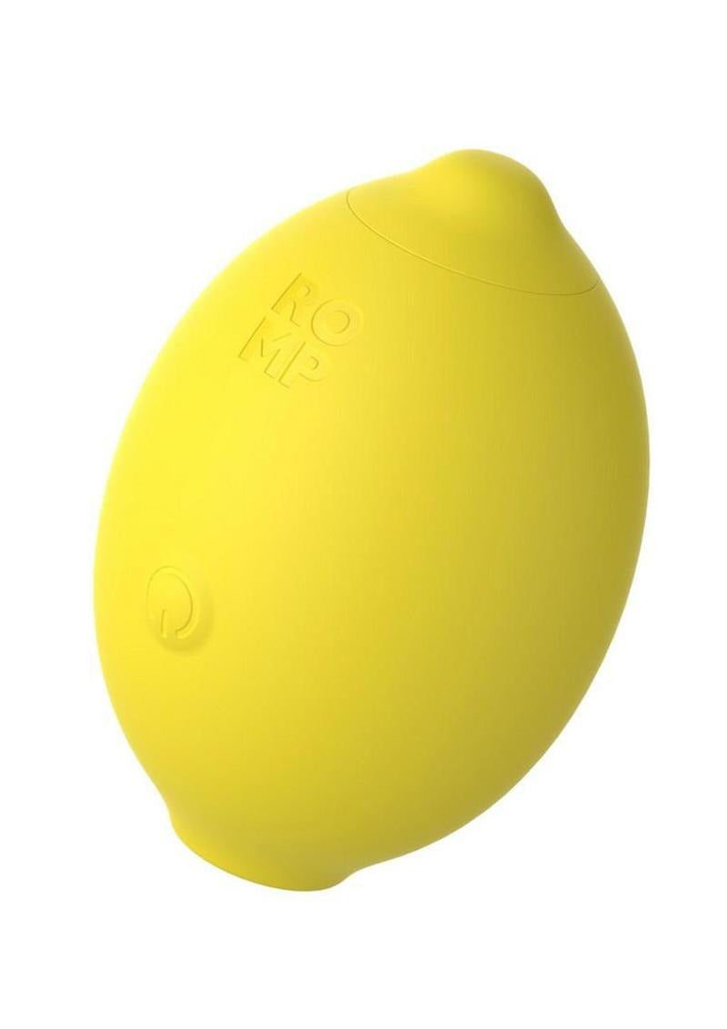 Romp Lemon Crush Clitoral Pleasure Air Stimulator in a playful lemon-shaped design.