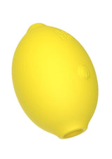 Romp Lemon Crush Clitoral Pleasure Air Stimulator in a playful lemon-shaped design for touch-free stimulation.