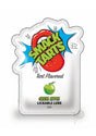SMACK Tarts Sour Green Apple Lickable Lube 3ML Pouch with vibrant graphic design and flavor description.