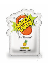 SMACK Tarts Lickable Lube Case of 48 Sour Pineapple pouch featuring vibrant design and pineapple illustration.