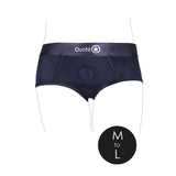 Ouch! Vibrating Strap-on Brief Black M/L