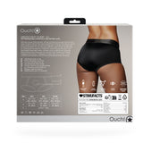 Ouch! Vibrating Strap-on Brief Black M/L