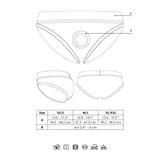 Ouch! Vibrating Strap-on High-cut Brief Black M/L