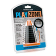 Perfect Fit Play Zone Kit Silicone Cock Rings Black packaging with Xact-Fit sizing system and storage cone.