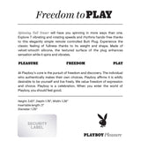 Playboy Spinning Tail Teaser Vibrating Rotating Anal Plug Salute