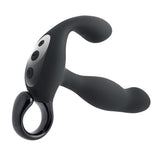 Playboy Come Hither Rechargeable Remote Controlled Silicone Vibrating Prostate Massager Black
