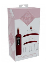 Pumped Automatic Rechargeable Vagina Breast & Nipple Pump packaging with included cups and controls.