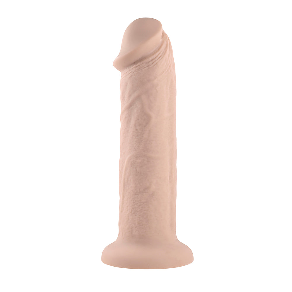 Evolved Girthy Rechargeable Vibrating 7 inches Silicone Dildo Light