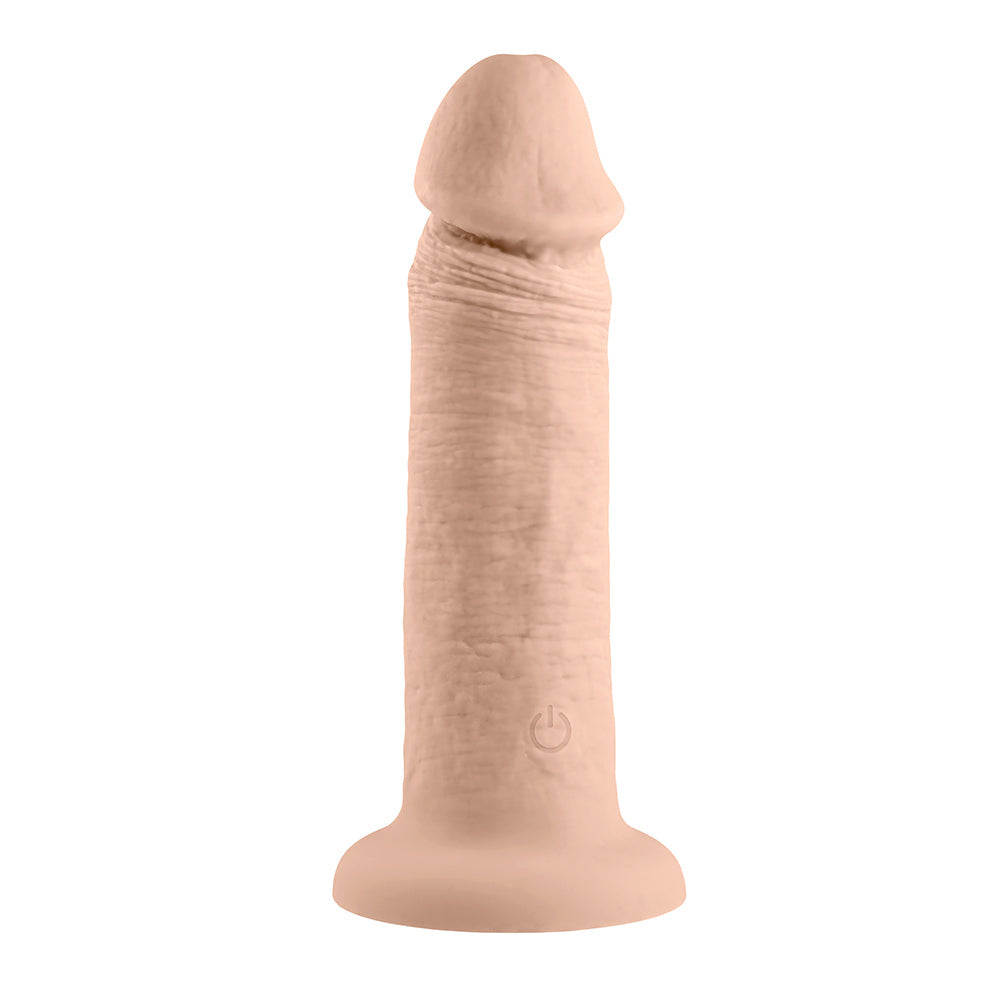 Evolved Rechargeable Vibrating 6 inches Silicone Dildo Light