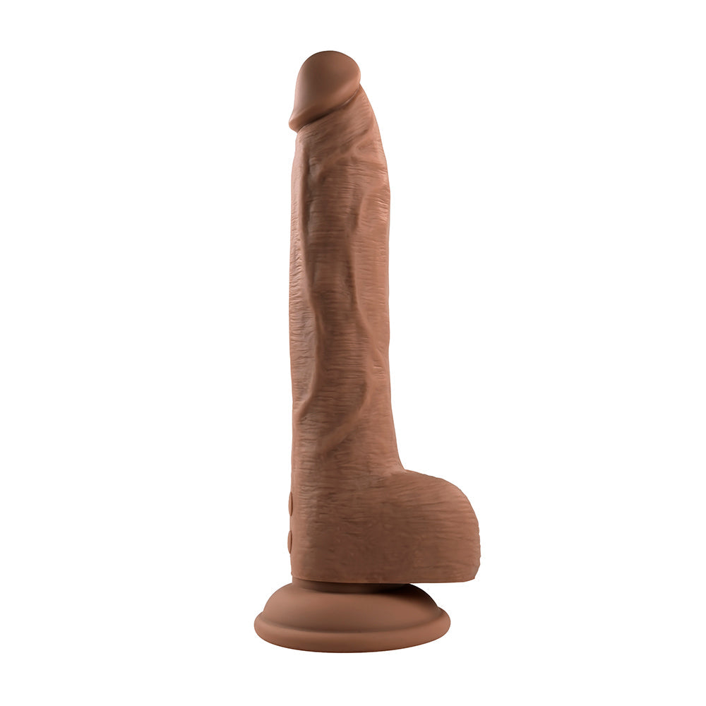 Evolved Thrust In Me Thrusting Vibrating 9.25 inches Dildo Dark