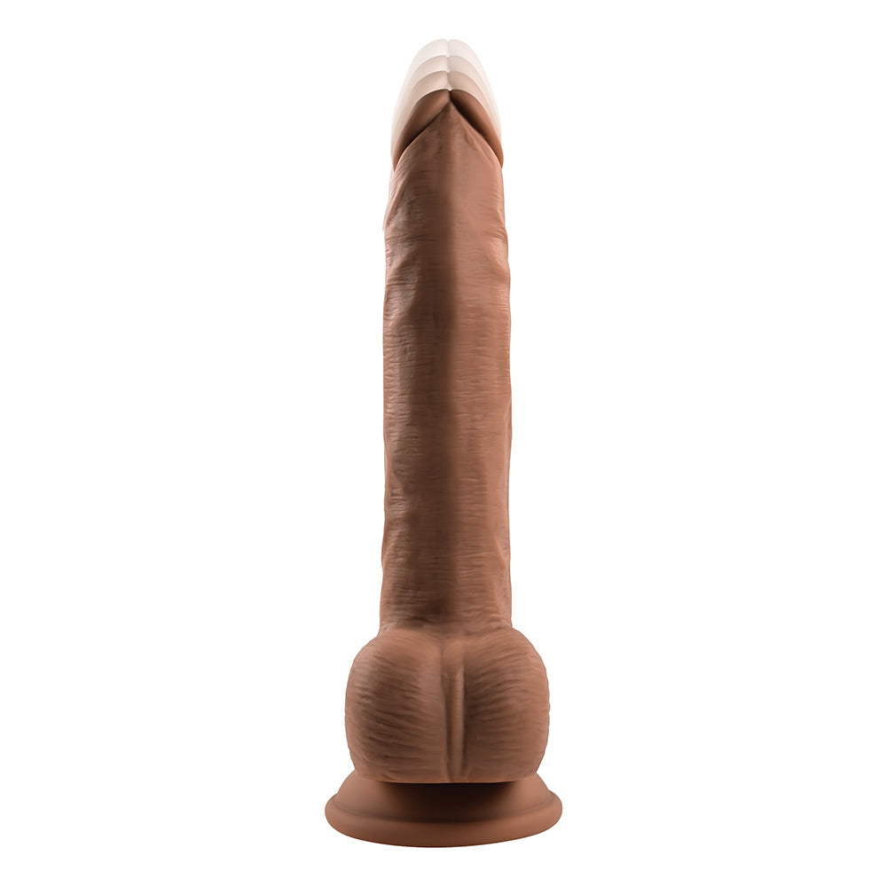 Evolved Thrust In Me Thrusting Vibrating 9.25 inches Dildo Dark