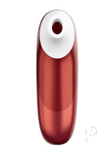 Womanizer Pleasure Air Pro Clitoral Vibrator Bordeaux Red in sleek design with air technology for pleasure.