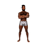 Male Power S'naked Pouch Short Silver/Black XL