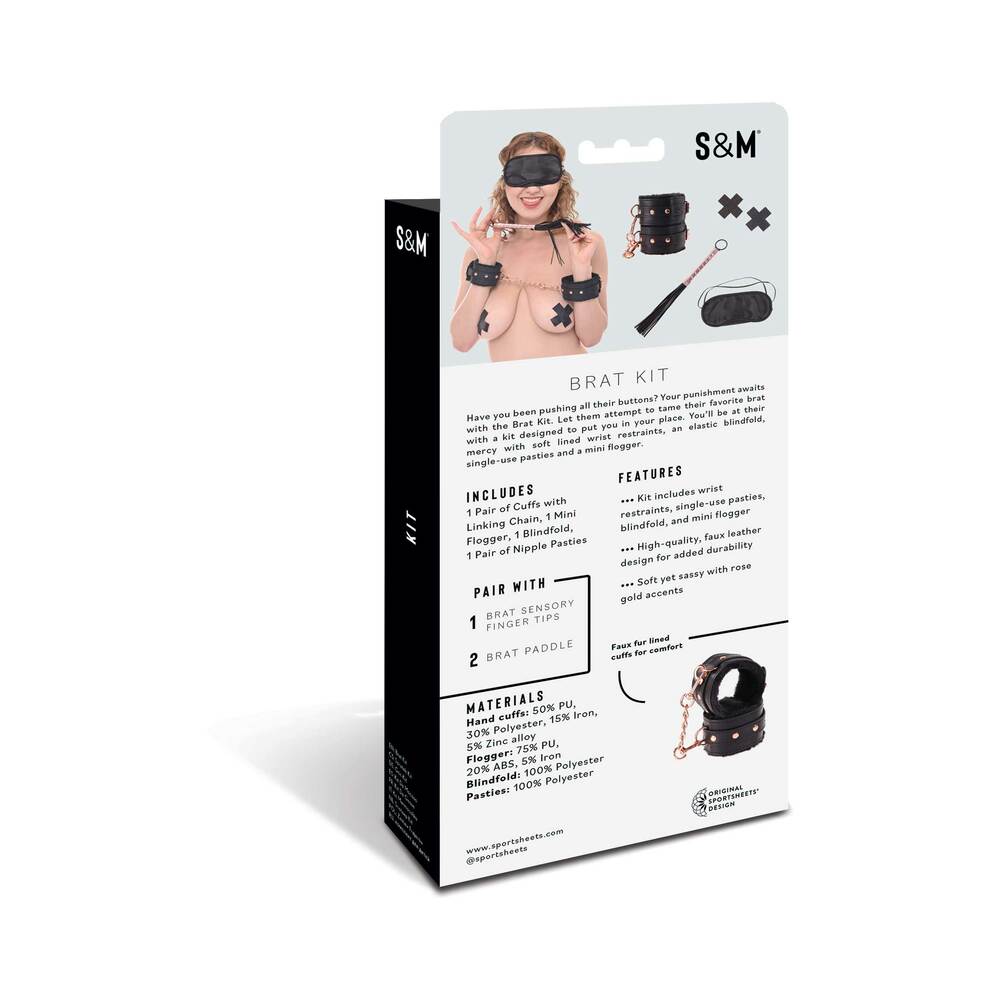Sportsheets Sex & Mischief Brat 4-Piece Bondage Kit
